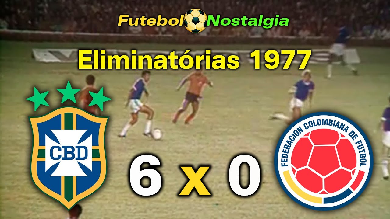 Brasil 6 x 0 Colômbia - 09-03-1977 ( Eliminatórias Copa 78 )