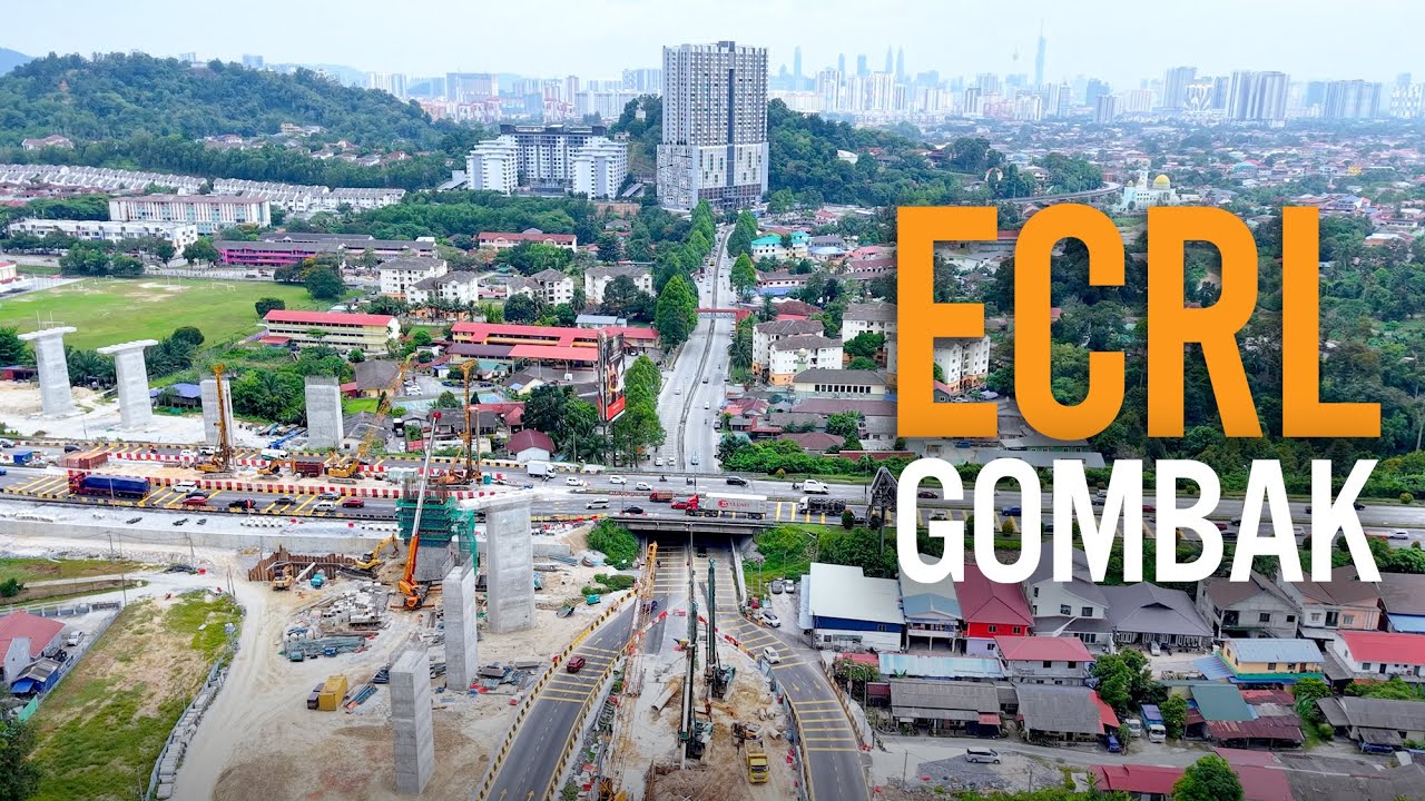 ECRL Gombak, Selangor: Lebuhraya KL Karak - Sungai Chinchin - Terminal Bersepadu Gombak (Mac 2025)