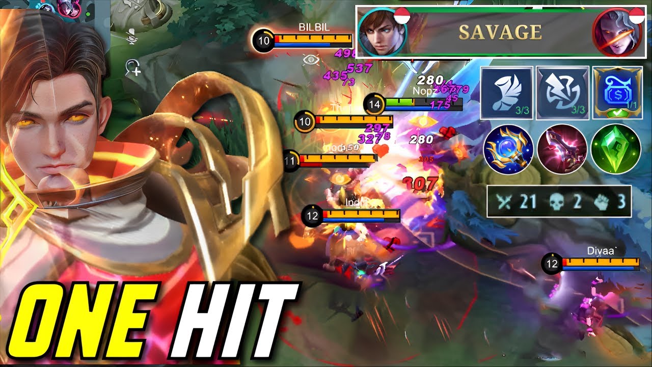 GUSION 1 HIT COMBO BRUTAL DAMAGE SAVAGE!! | GUSION BEST BUILD 2023 - Mobile Legends