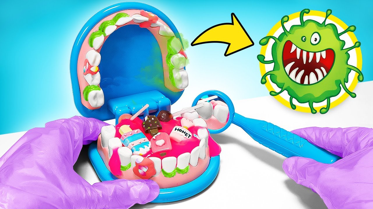 Giochiamo A Fare I Dentisti Con Sammy, Sue e Signor Golosone! 🍭🦷😁