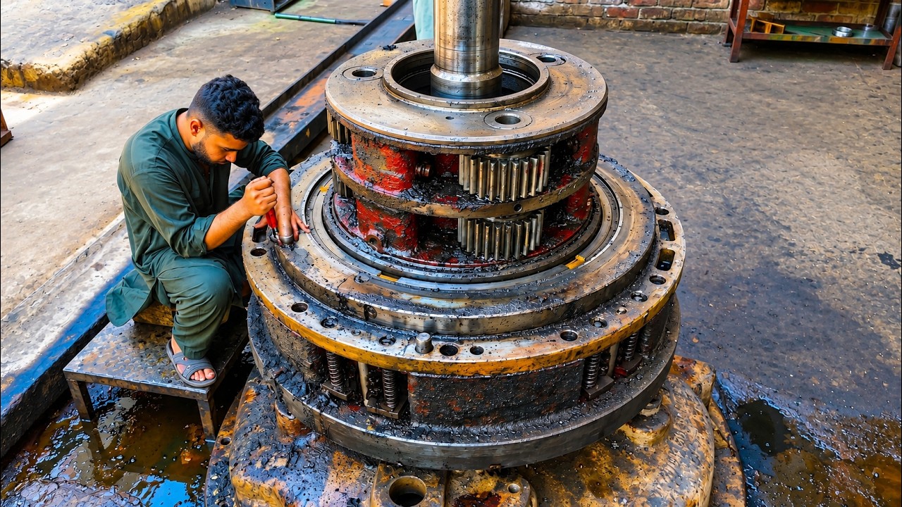 Pakistani Workshop Restoring a SUPER COMPLEX Planetary Gearbox - @DiscoverRepairingSkills