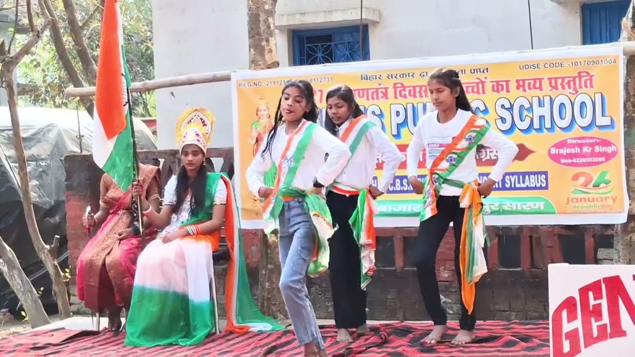 Republic day at Genius P. School, Bhatkesari Jalalpur, Saran, Bihar 