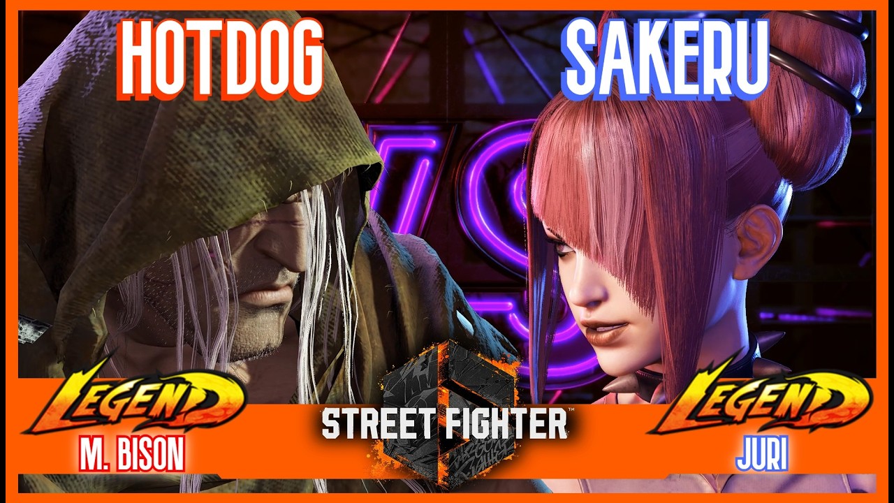SF6 Match ♦ HOTDOG (M. Bison) 🆚 SAKERU (Juri) ♦ High level matches