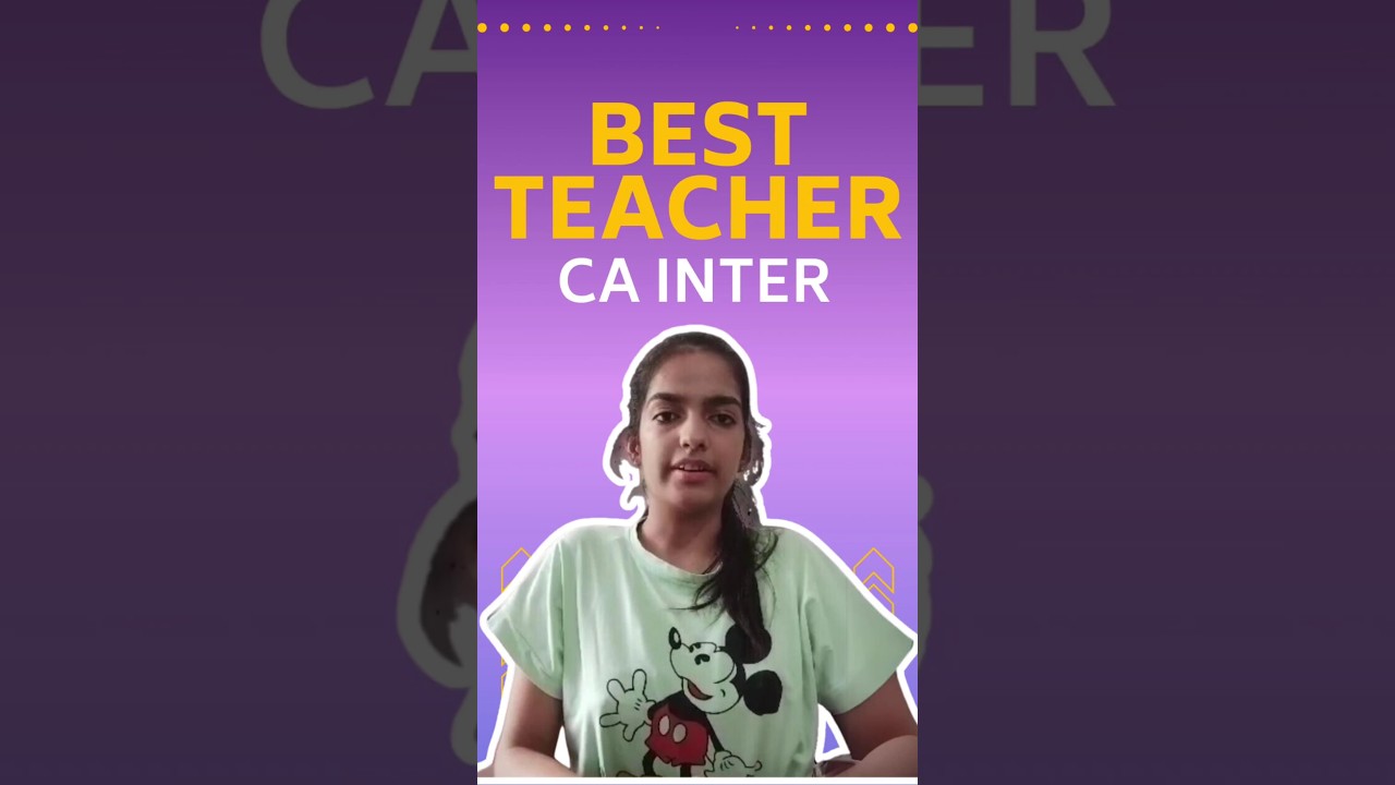 CA INTER best teacher for grouo 1 & group 2 | Faculty which are best for ca inter
