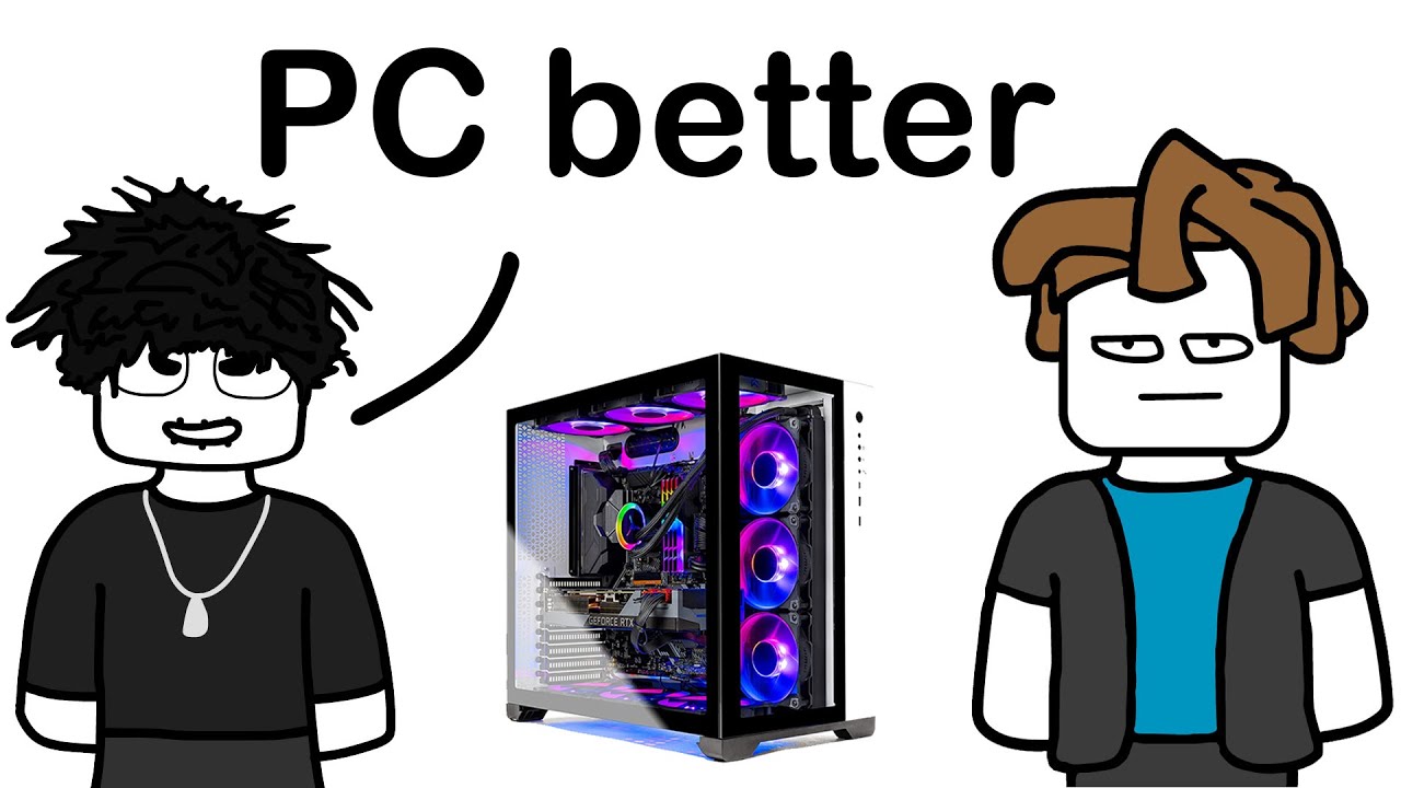 PC players vs Phone players in Roblox be like