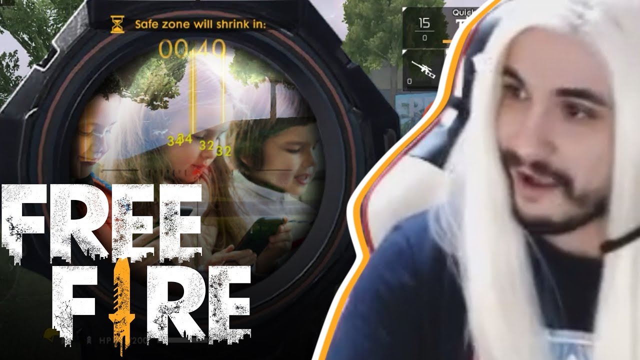 VENCI UMA PARTIDA DE FREE FIRE COM UM SQUAD DE CRIANÇAS! - Nicky Mitrava