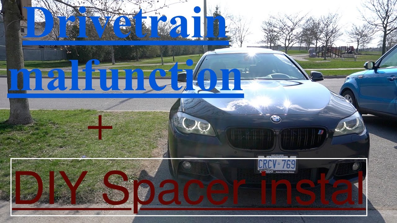 DIY spacer install bmw 535i f10 msport. How to instal spacers. Drivetrain malfunction.
