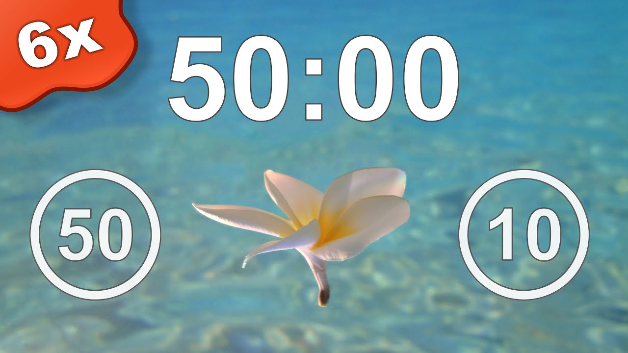 Pomodoro Technique 6x 50/10 min - Study Timer - Focus - 432 Hz Frequency