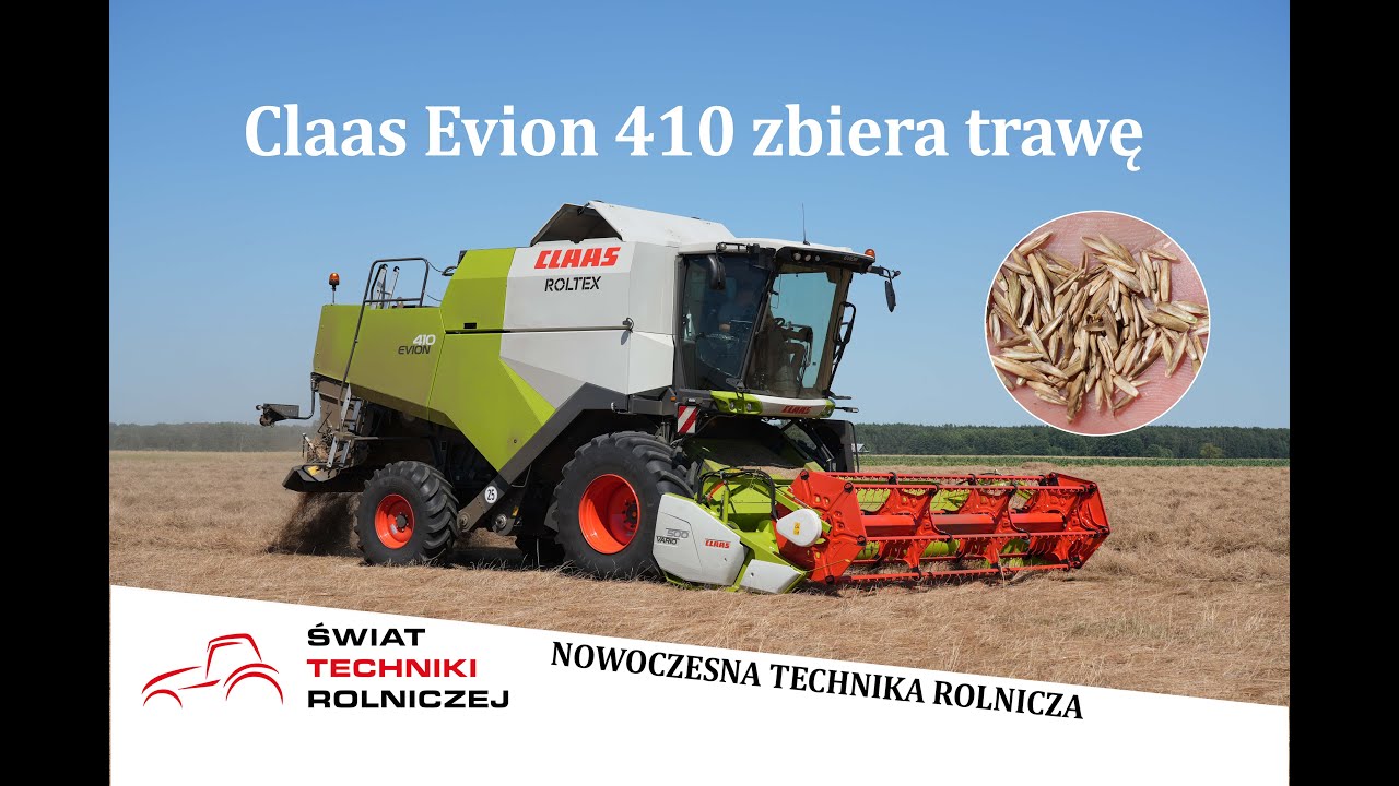 ŻNIWA 2025. Claas Evion 410 zbiera trawę #claas