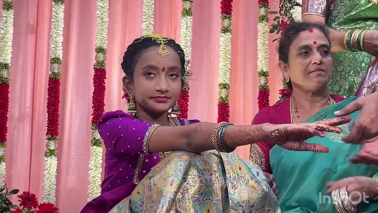 Niece half saree function 