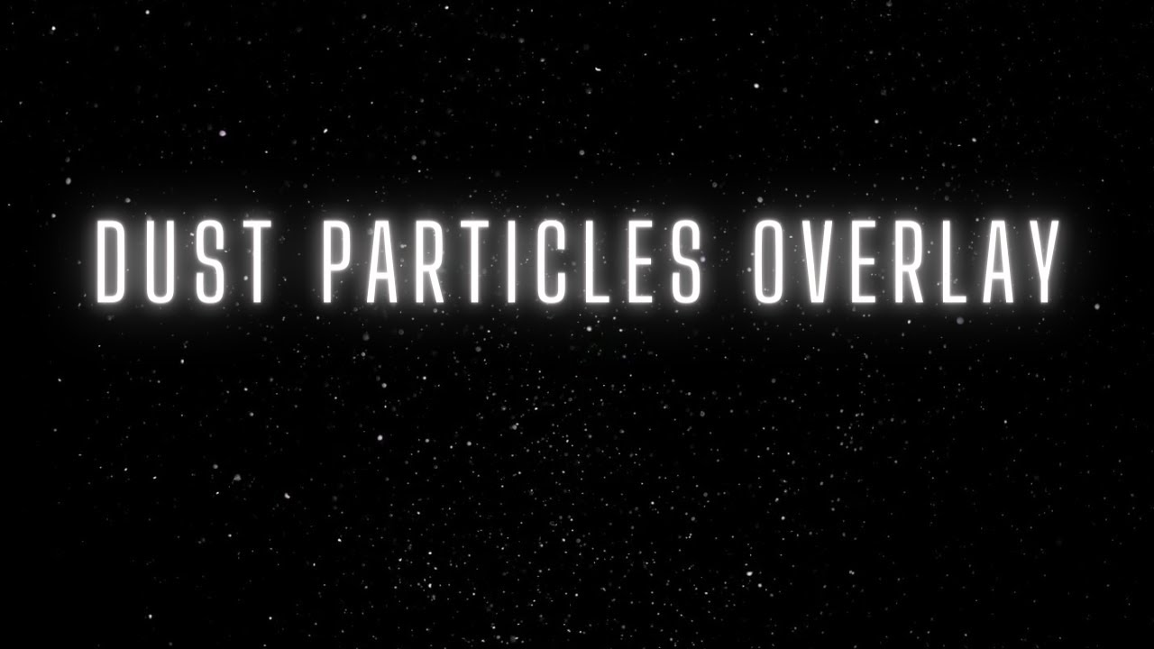 Floating Dust Particles Overlay - Particles on a Black Screen