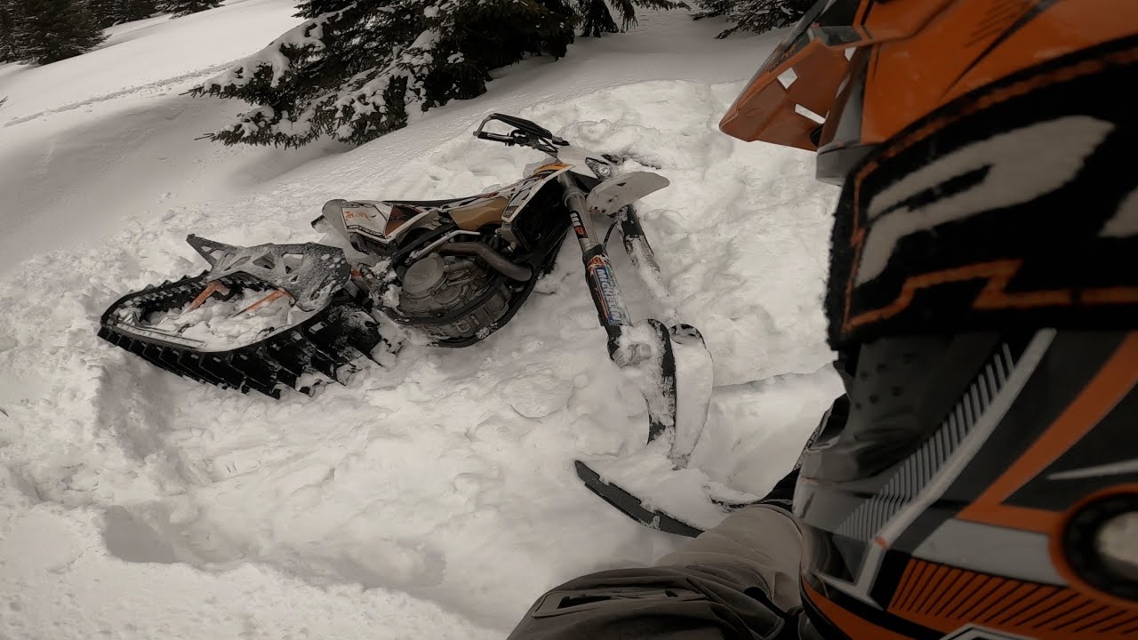 SNOWBIKE | ЕНДУРО БАЙК С ГУСЕНИЦЕЙ | KTM EXC 500 | TIMBERSLED