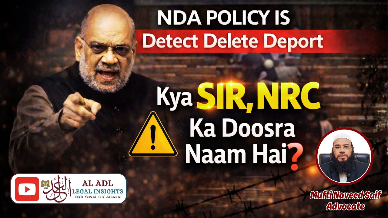 Kya SIR, NRC Ka Dusra Naam Hai? Detect Delete Deport | Assam Experience | Mufti Naveed Saif Advocate