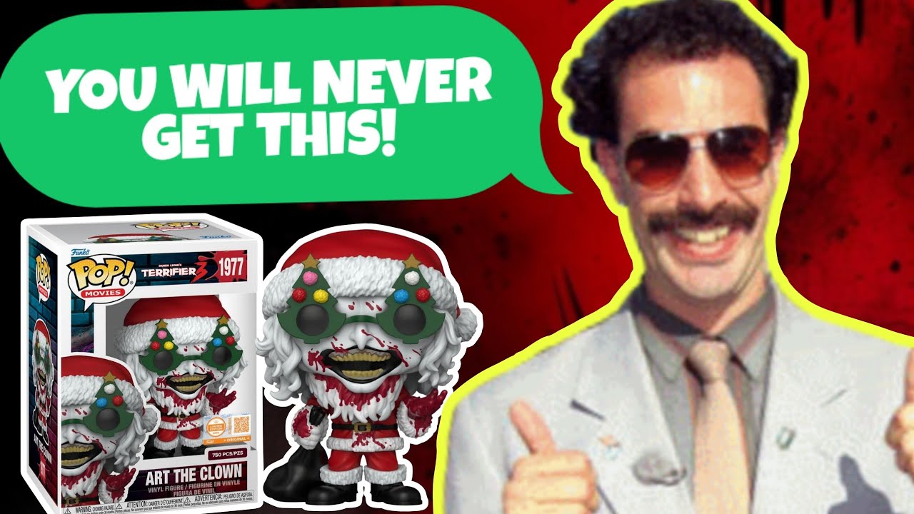 YOU'LL NEED LUCK! ART THE CLOWN TERRIFIER LIMITED EDITION 750 PIECE FUNKO POP!