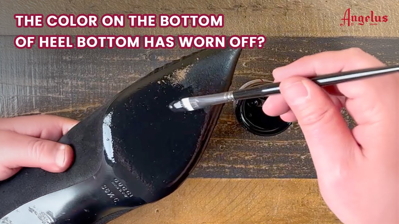 Curious about Worn-Out Shoe Heel Bottoms? Fix Them with Angelus Walk on Black