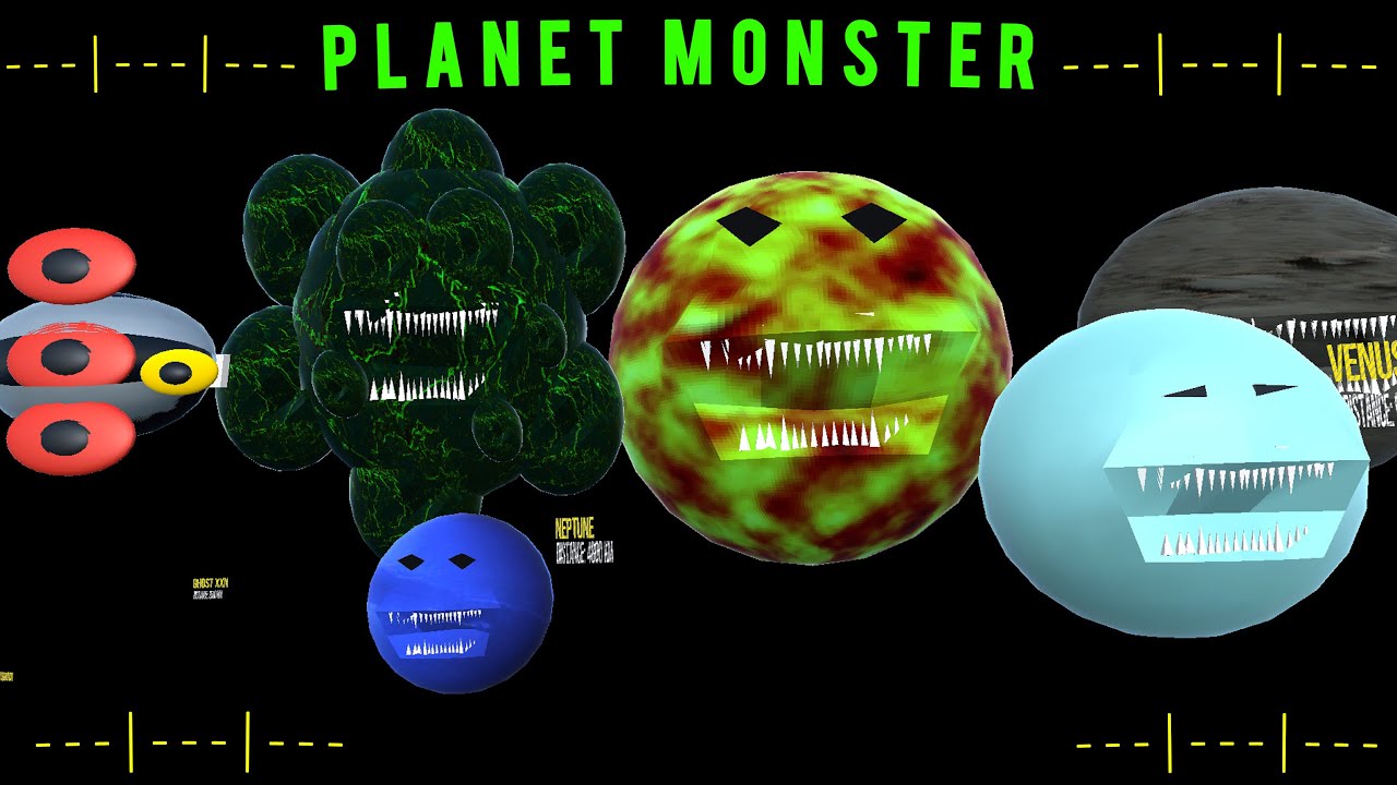 Planets Monster Size Comparison | Planets Monster Vs The Moon Wake up 