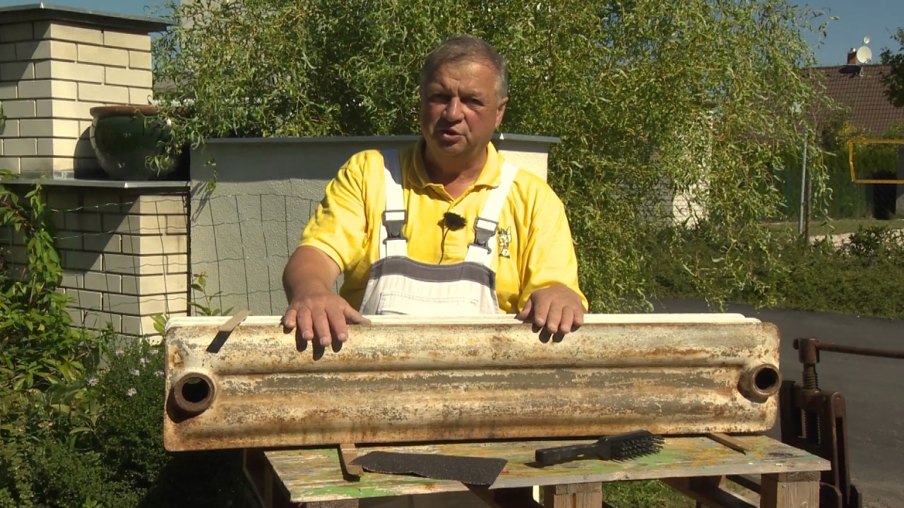 Renovace nátěrů kovových zárubní a litinových radiátorů