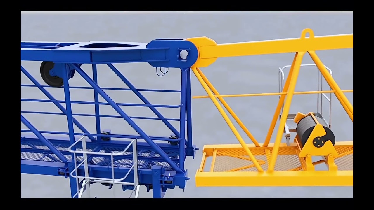 Tower crane installation tutorial