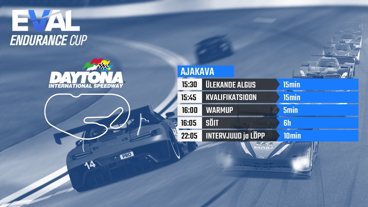 EVAL Endurance Cup 2025/26: 2. etapp - Daytona 6hrs