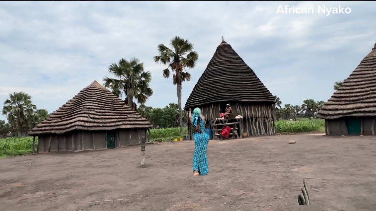 Typical Village Homestead in South Sudan 🇸🇸 / African Village Life #shortvideo #africanvillage