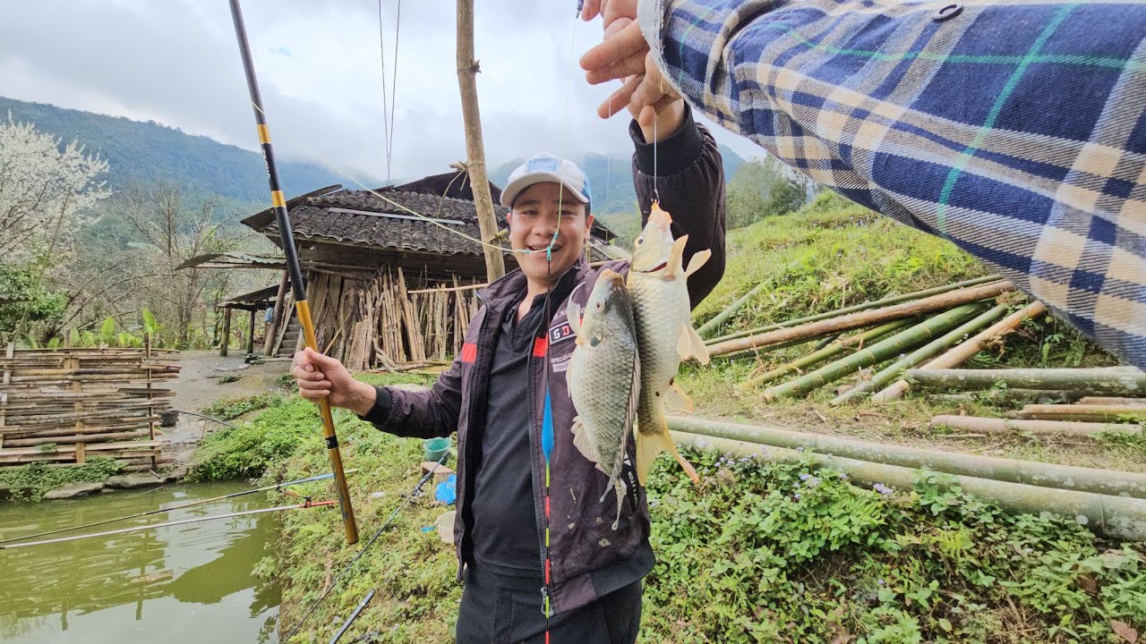 Chọn đồ nghề câu ngẫu nhiên và đi câu ở ao toàn hàng khủng