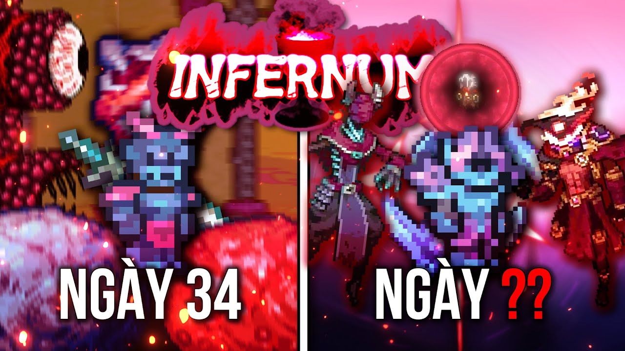 Hành trình 100 NGÀY trở thành *THẦN LINH* trong Terraria Calamity Infernum Catalyst [Phần 2]