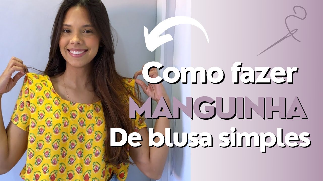 MANGA DE BLUSA F&Aacute;CIL E SEM MOLDE
