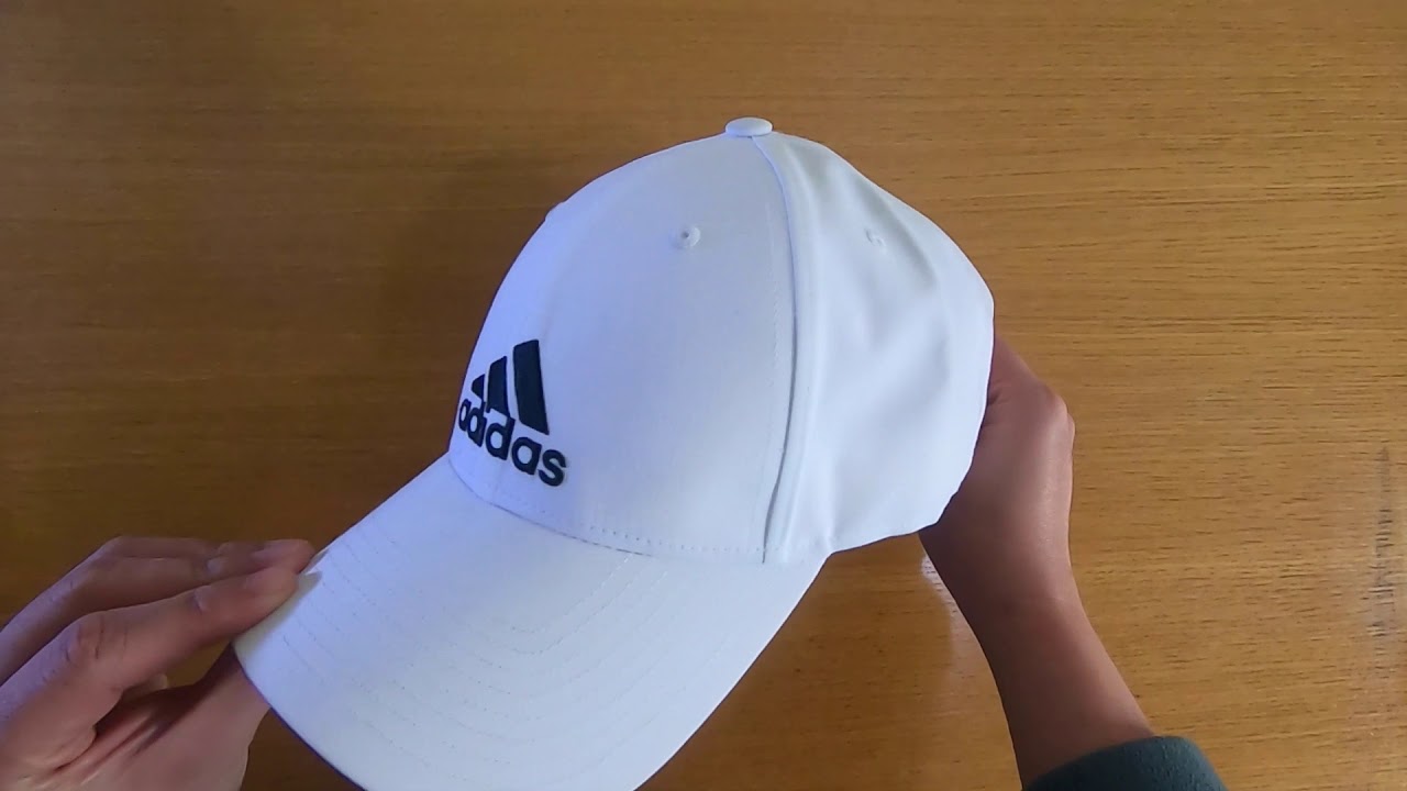 Adidas 6 panel lightweight cap white