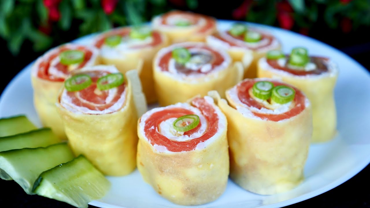 Блинчики с красной рыбой - рецепт на любой случай!