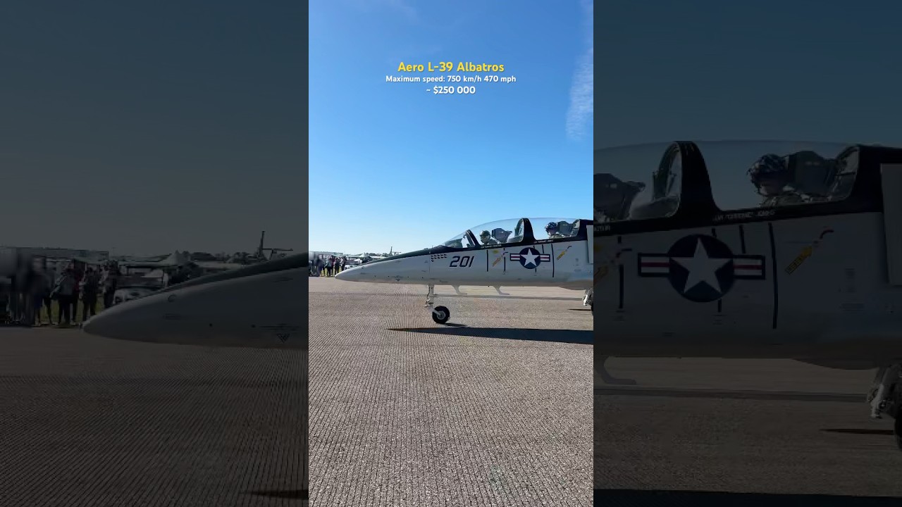The Aero L-39 Albatros high-performance jet trainer #airplane #airjet