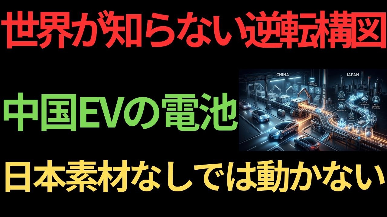 【衝撃】EVで勝った中国の電池に日本素材が不可欠...静かな逆転が始まる