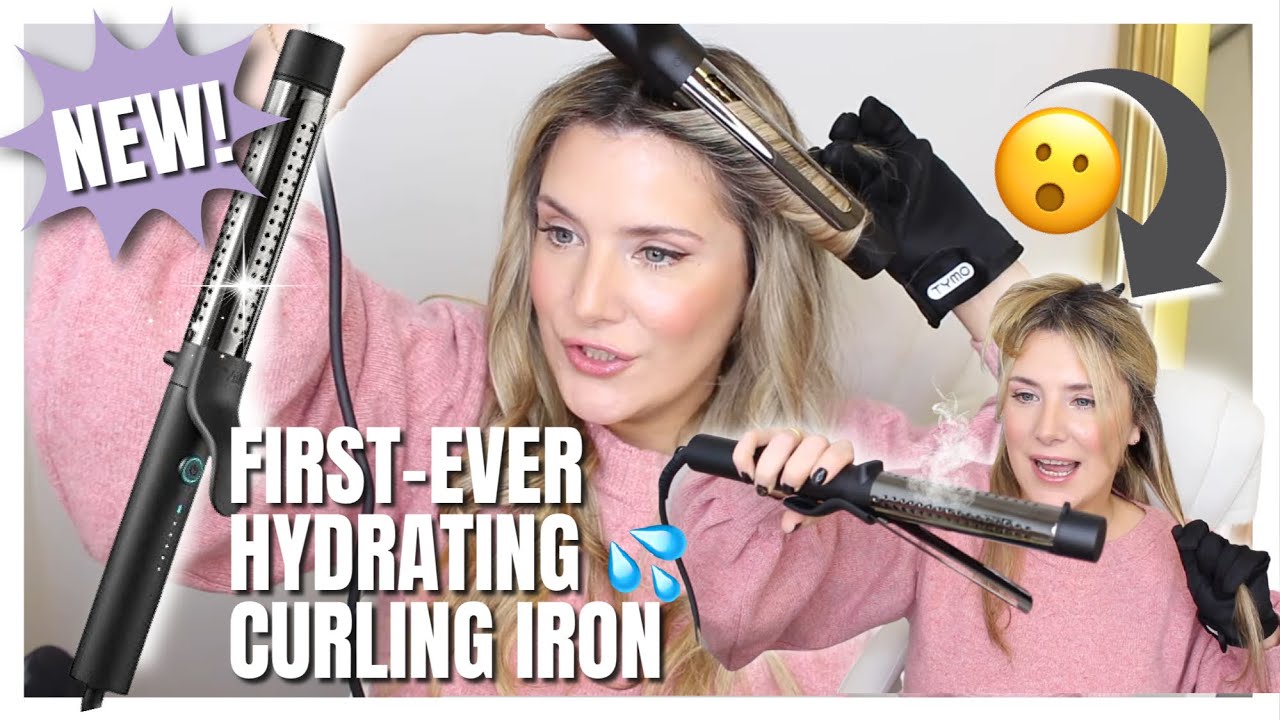 I TRY A VIRAL HYDRATING CURLING IRON! BEST ONE FOR DRY DAMAGED HAIR?? #hairtools #hairhacks