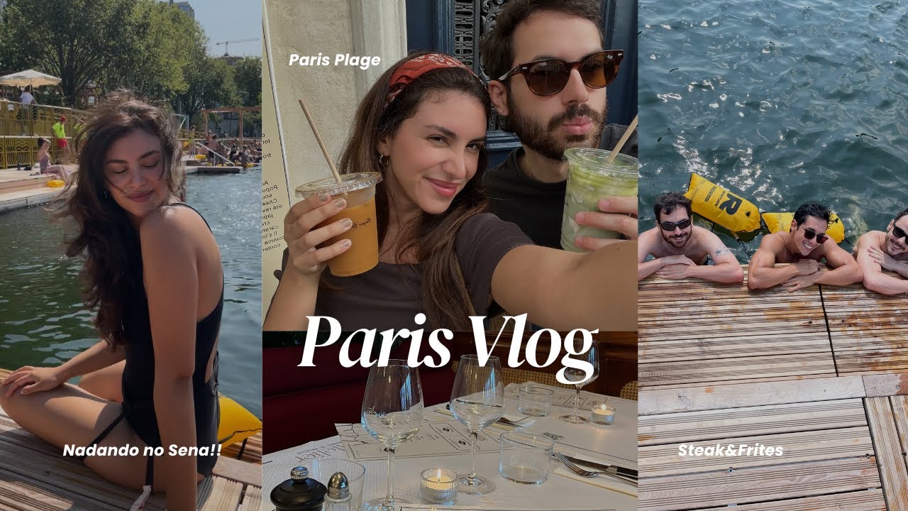 PARIS vlog 🇫🇷🥖 | Nadamos no Rio Sena, evento da Netflix, cheesecake de cereja 🍒