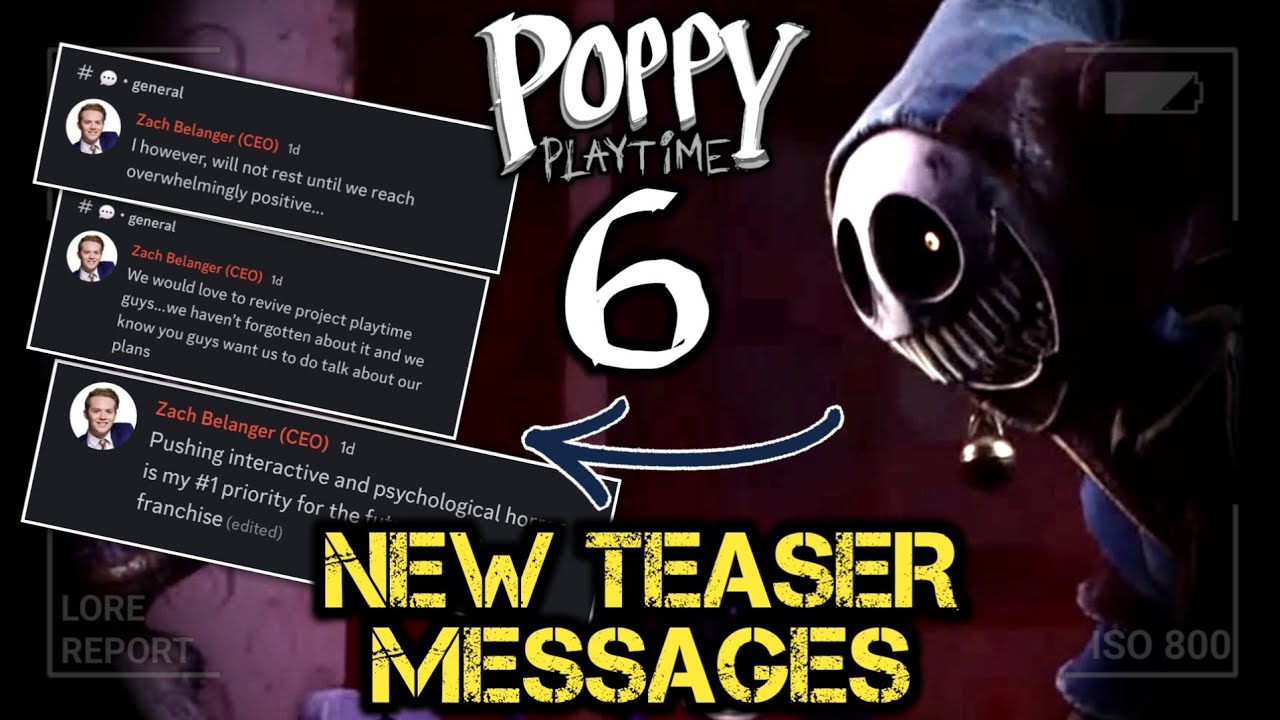MOB ENTERTAINMENT Just Released New Teaser MESSAGES of CHAPTER 6 - Poppy Playtime News