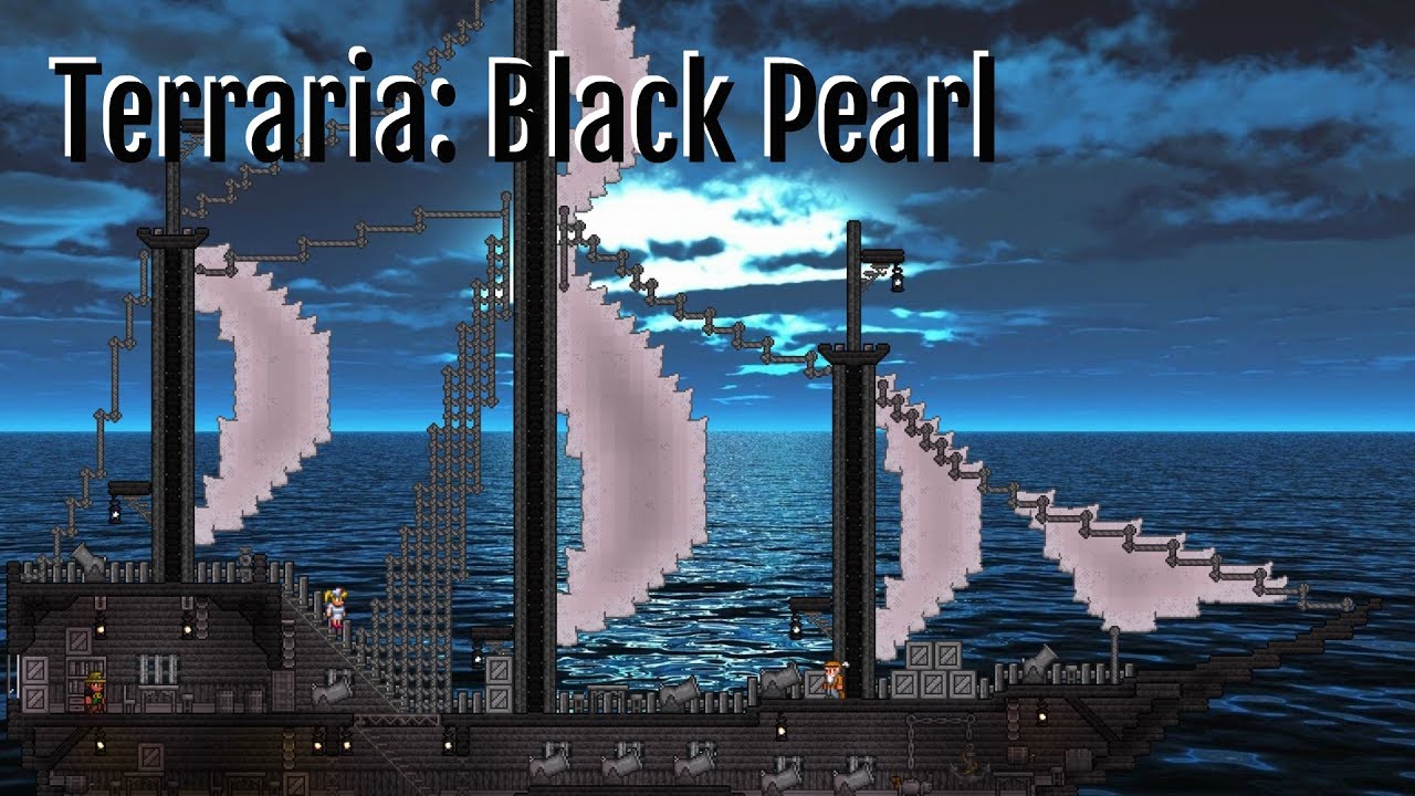 Let&rsquo;s Build Black Pearl | Pirate Ship | Terraria Speed Build
