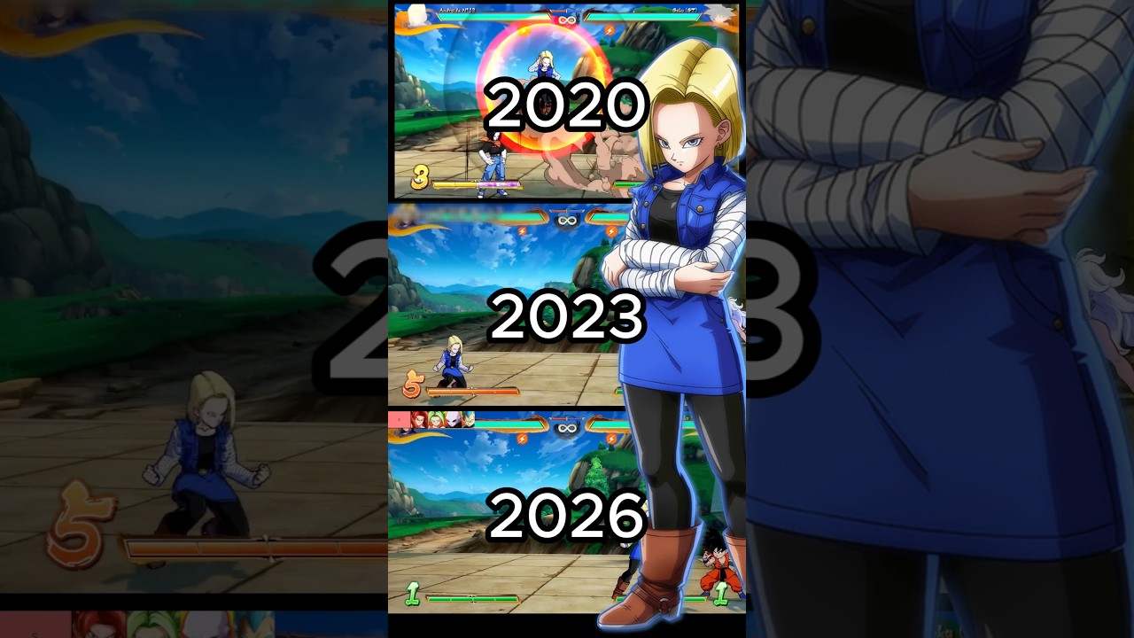 Android 18 Combos Over Time - DBFZ