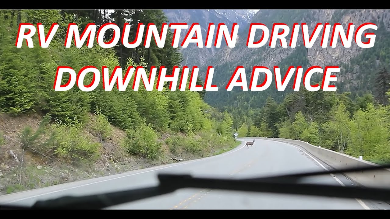 RV downhill driving mountain advice | British Columbia Rocky Mountains #mountains #rvliving #rv