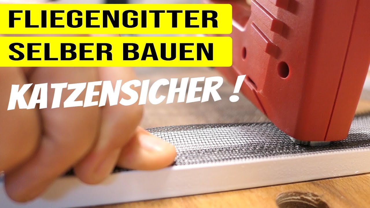 Fliegengitter zum selber bauen // Herausnehmbar, absolut 🅺🅰🆃🆉🅴🅽🆂🅸🅲🅷🅴🆁 und stabil