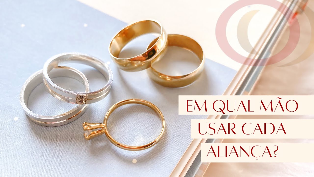 Em qual m&atilde;o usar cada alian&ccedil;a? 💍