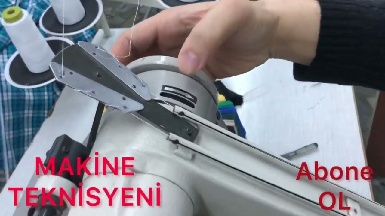 Kollu çift iğne adım ayarı