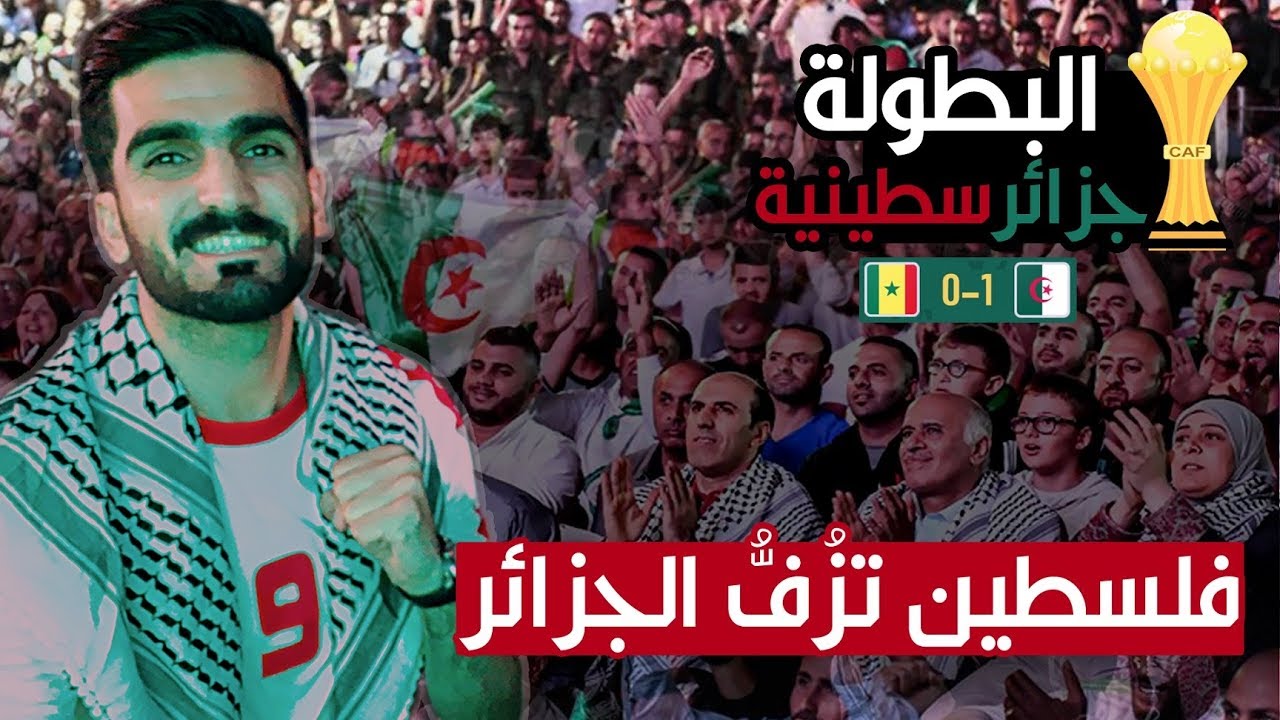 فلوج الجزائر - السنغال | هكذا شجّعنا الجزائر من أقوى مكان في فلسطين