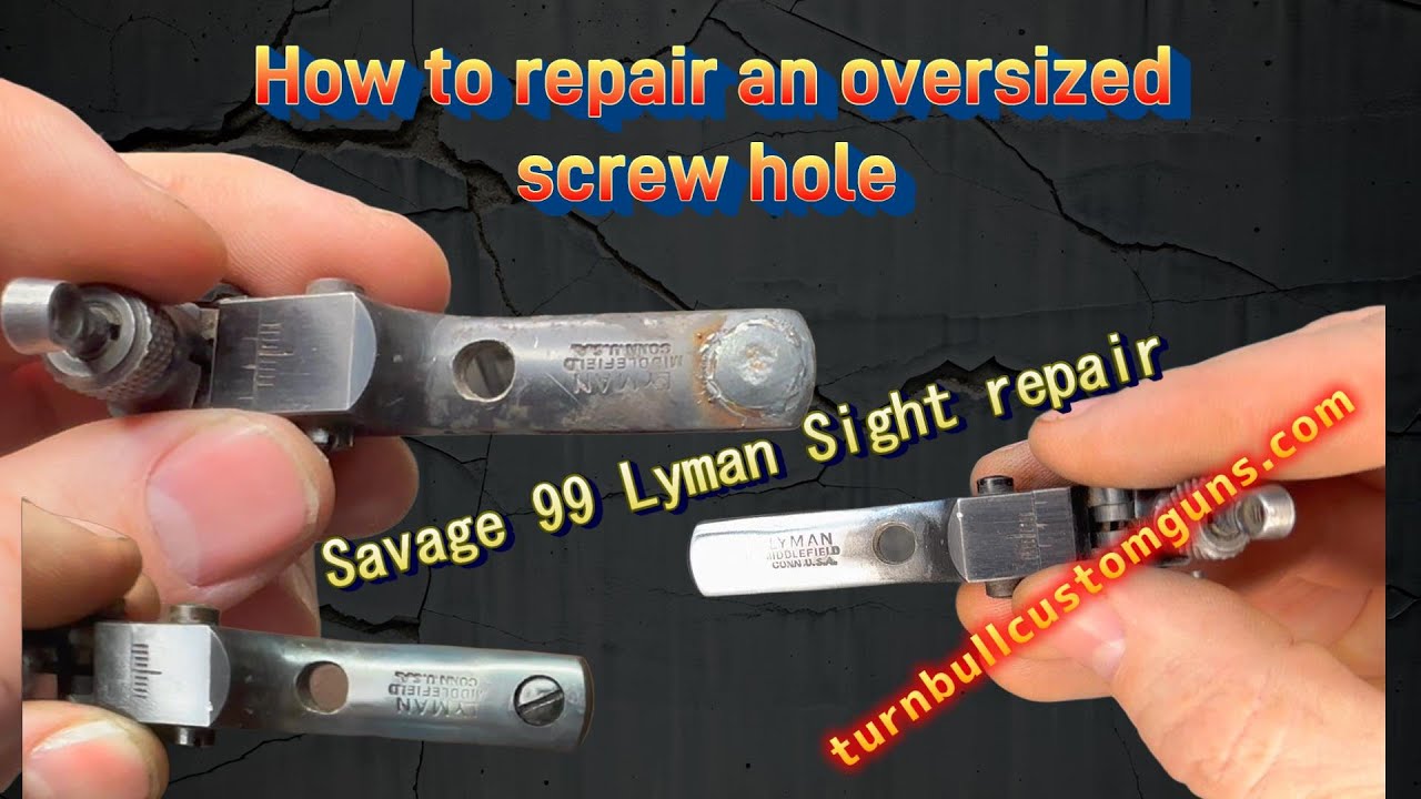 How to repair an oversized screw hole - Turnbull Custom Guns