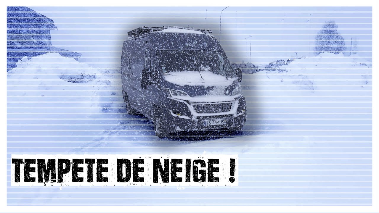 Bloqué dans une tempête de neige en Suède !