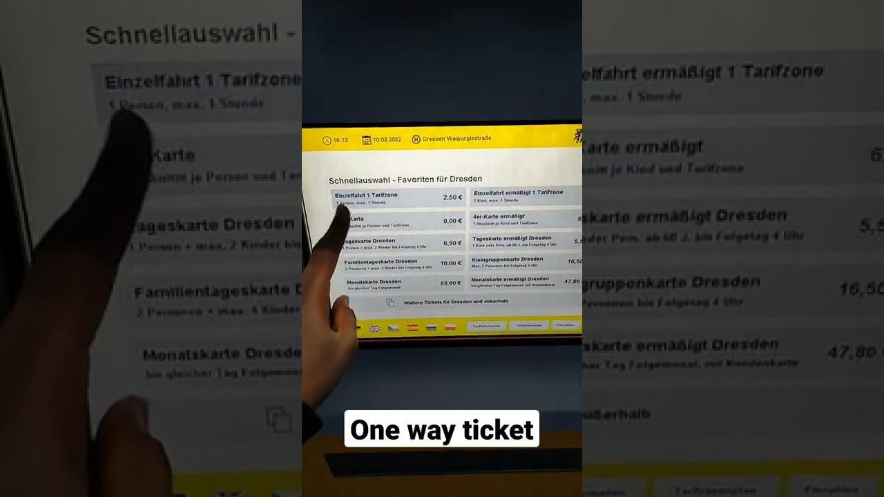 Public Transport in Germany 🇩🇪Different Tickets in Dresden, Germany ||
