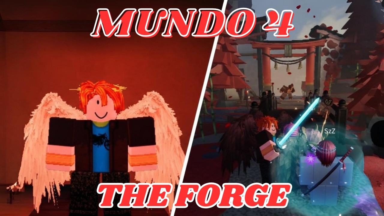 ¡EL MUNDO 4 ES INCREÍBLE! 🌌 Forjando Armas y Nueva Clase ÁNGEL | The Forge (Roblox)
