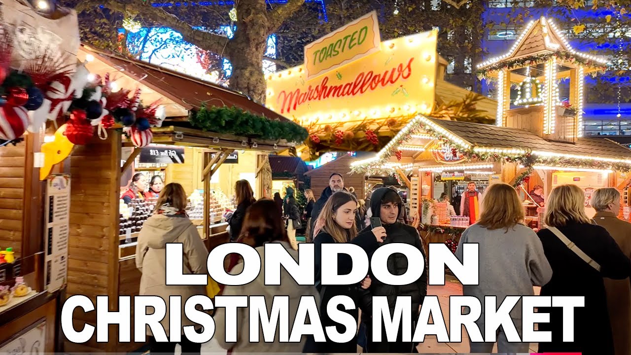 🎄🎅2024 London’s Christmas Market in the Heart of the City |✨ London Night Walk [4K]