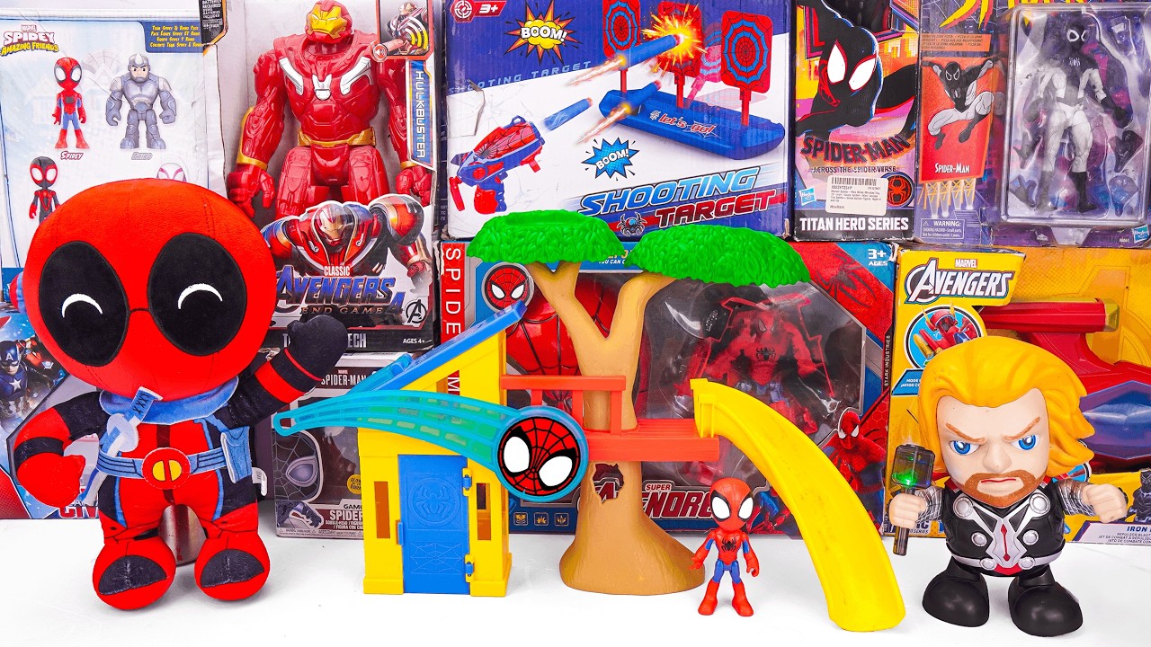 Marvel Spiderman Toys Unboxing Review | Spider Man Mask & Shield | Marvel Spiderman Collection Toys