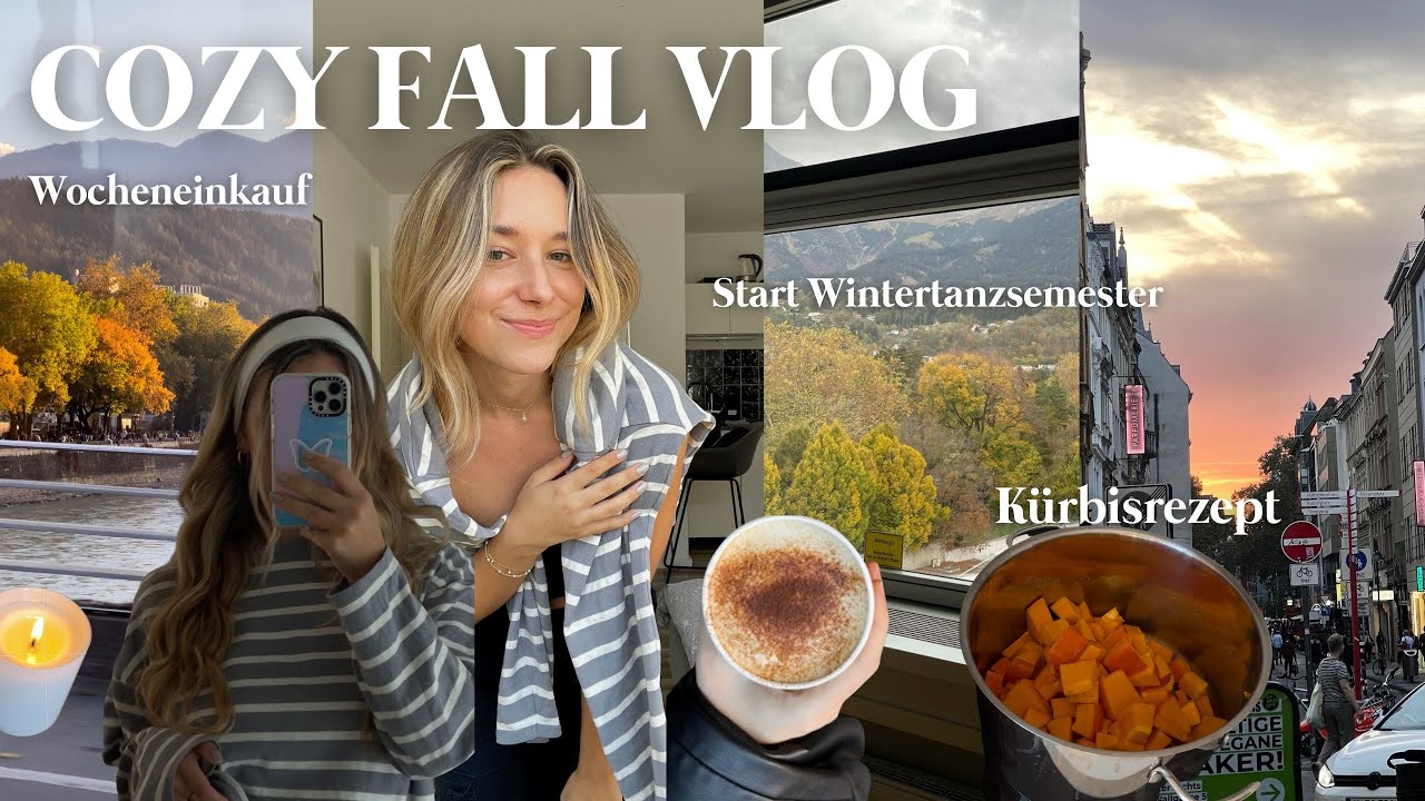 GEMÜTLICHER HERBST WOCHENVLOG 🍂🕯️// Kürbisrezept, Tanzsemester beginn, Gym, Lesen, Realtalk, Food