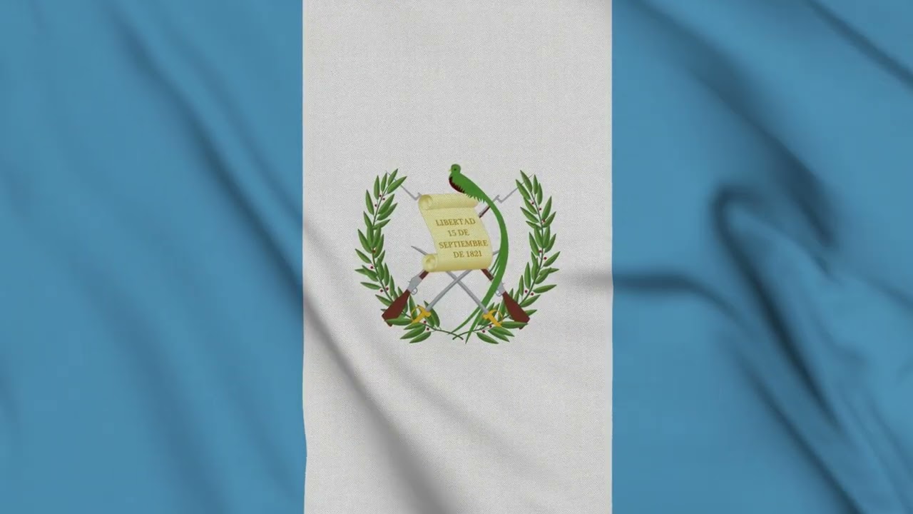Flag of Guatemala Waving 4K | Realistic National Flag Animation | Guatemalan Flag