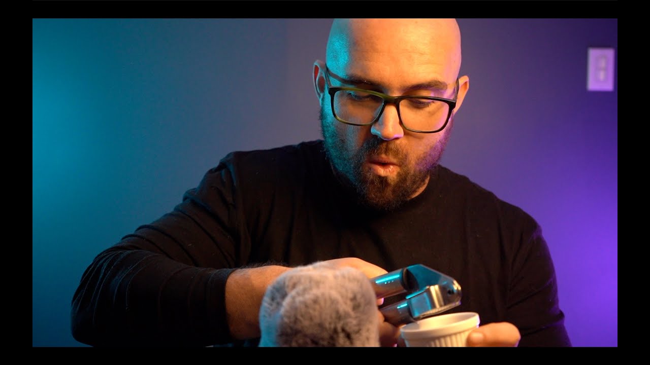 ASMR - Putting Coffee Beans in a Garlic Press, Other Triggers, Rambling